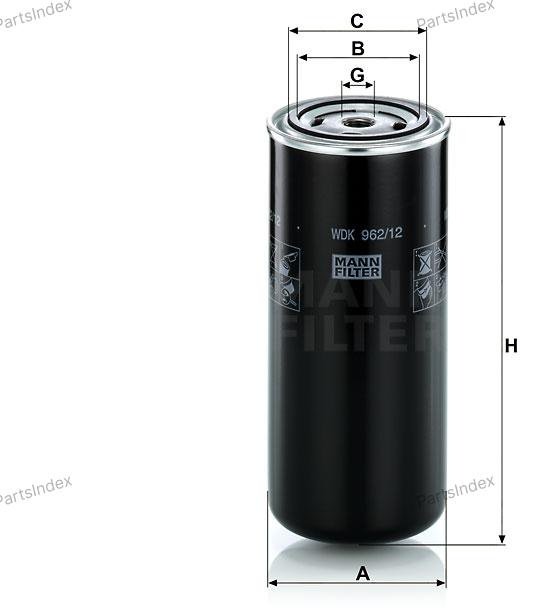 MANN FILTER Фильтр Топливный WDK96212 купить,NaN