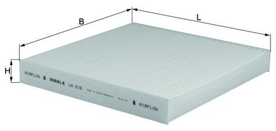 MAHLE Фильтр, Воздух Во Внутренном Пространстве LA216 купить,NaN