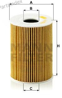 MANN FILTER Фильтр Масляный Двигателя HU9001X купить,NaN