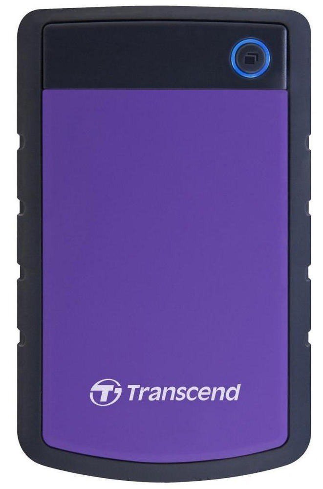 Внешний жесткий диск HDD Transcend TS4TSJ25H3P 4Tb черно-фиолетовый