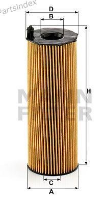 MANN FILTER Фильтр Масляный Двигателя HU8001x купить,NaN