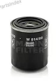 MANN FILTER Фильтр Масляный Двигателя W81480 купить,NaN