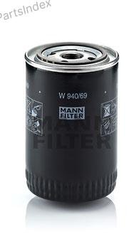 MANN FILTER Фильтр Масляный Двигателя W94069 купить,NaN