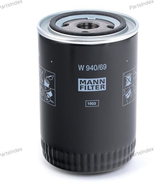 MANN FILTER Фильтр Масляный Двигателя W94069 купить,NaN