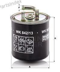 MANN FILTER Фильтр Топливный WK84213 купить,NaN