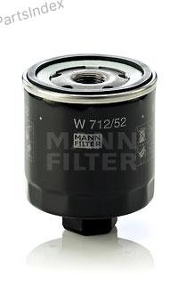 MANN FILTER Фильтр Масляный Двигателя W71252 купить,NaN