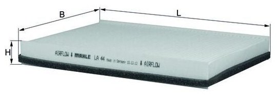 MAHLE Фильтр, Воздух Во Внутренном Пространстве LA44 купить,NaN