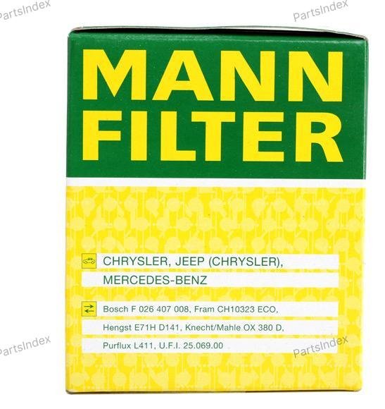 MANN FILTER Фильтр Масляный Двигателя HU821X купить,NaN