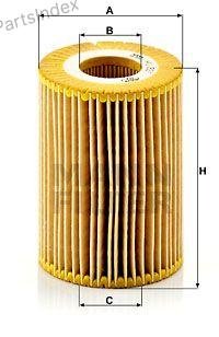 MANN FILTER Фильтр Масляный Двигателя HU821X купить,NaN