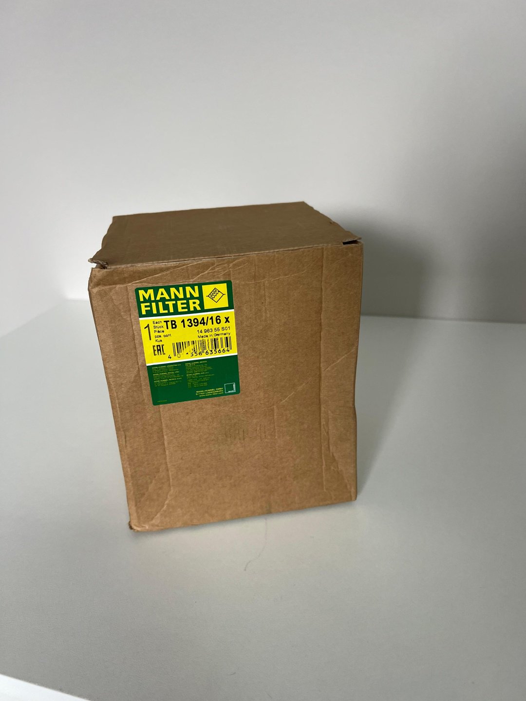 MANN-FILTER топливный фильтр TB1394/16X купить,NaN