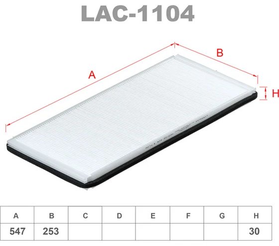 LYNXauto салонный фильтр LAC-1104 купить,NaN