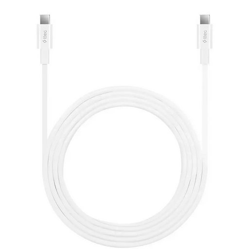 Кабель TTEC USB-C - USB-C 65W PD/QC Fast Charging Data Cable 200cm White купить,0