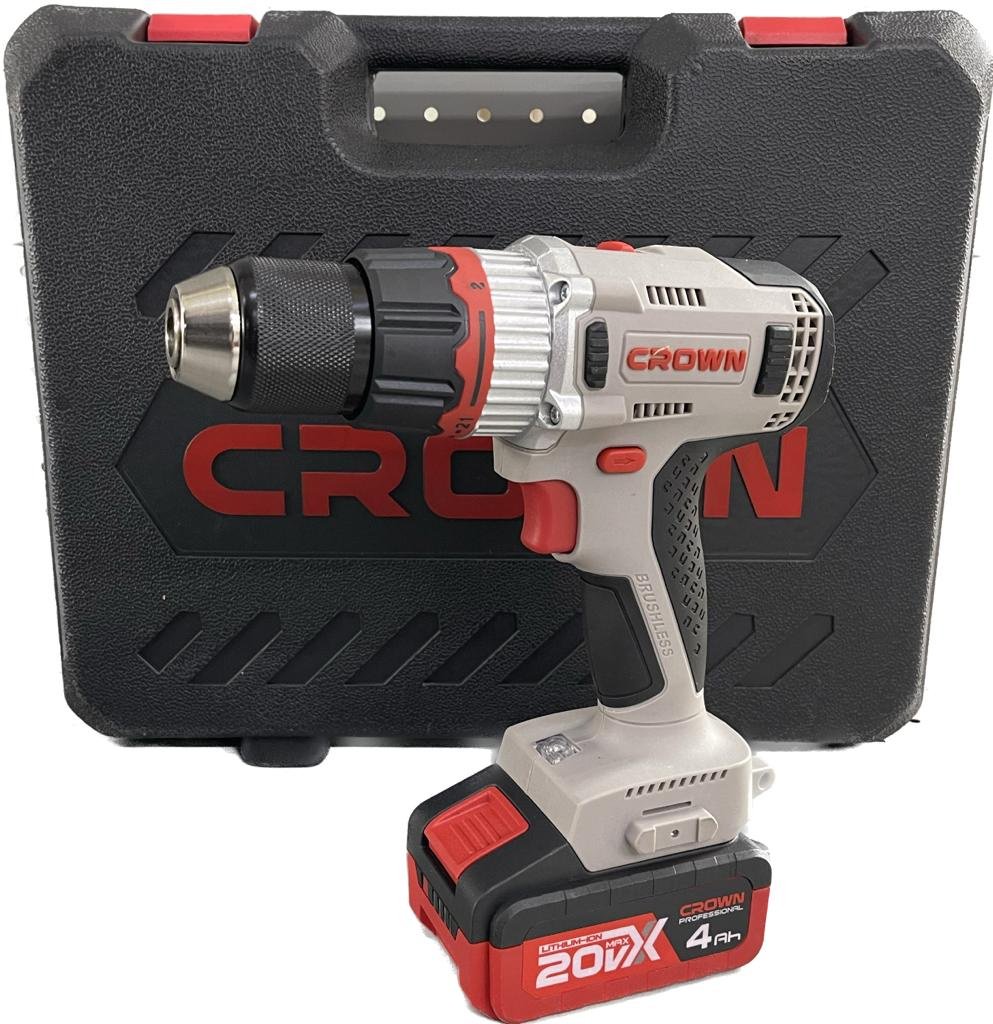 CROWN дрель-шуруповерт CT21090HMX-4
