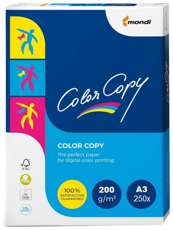 Mondi A3 200 COLOR COPY бумага, A3, 250 шт, матовое покрытие купить,NaN