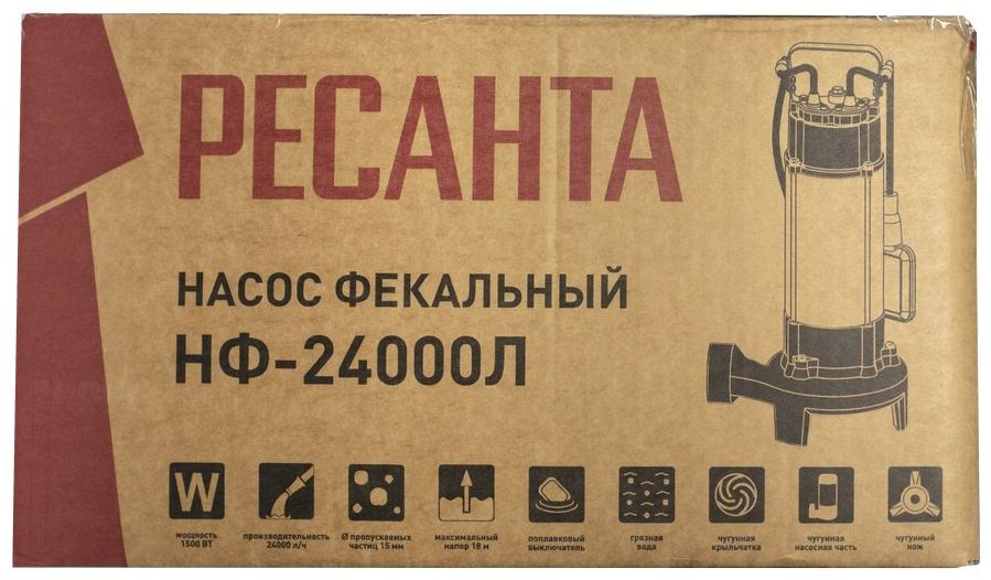 Насос погружной Ресанта НФ-24000Л (77/5/4) купить,NaN