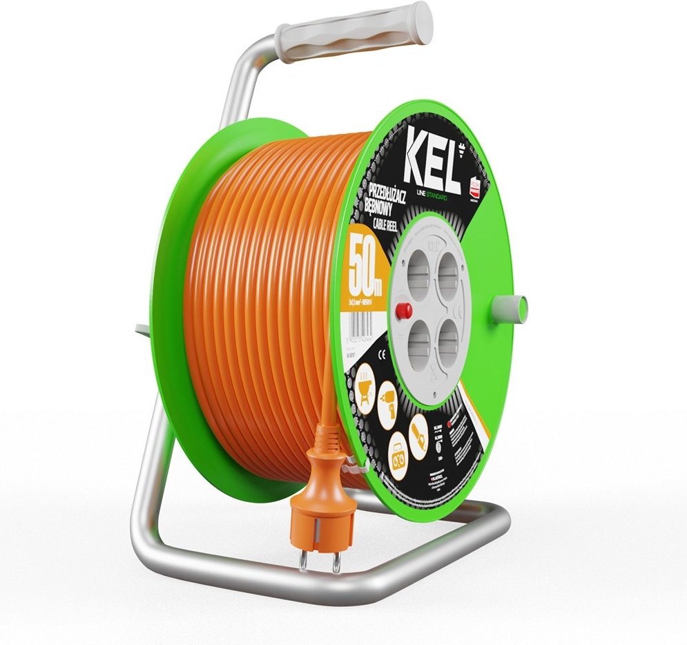Удлинитель на катушке Kel W-98197, 50 м купить,NaN