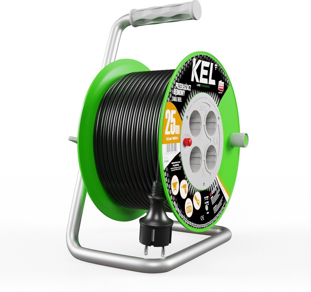 Удлинитель на катушке Kel W-98496, 25 м купить,NaN
