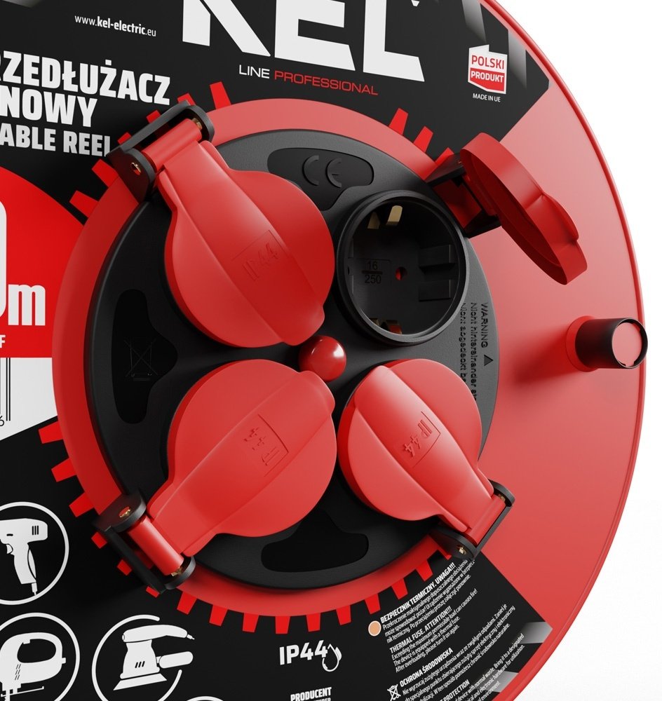 Удлинитель на катушке Kel W-98500, 50 м
