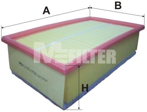 MFILTER Воздушный Фильтр K7026 купить,NaN