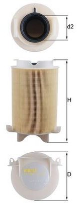 MAHLE Воздушный Фильтр LX1566 купить,NaN