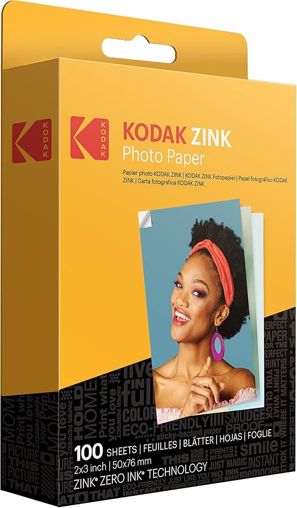 Kodak ZINK 100 бумага, 4R, 100 шт, глянцевое покрытие