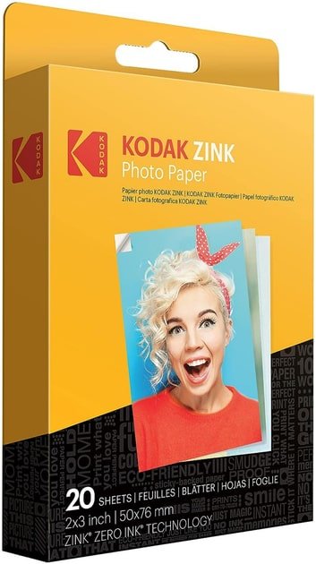 Kodak ZINK 20 бумага, 4R, 20 шт, глянцевое покрытие