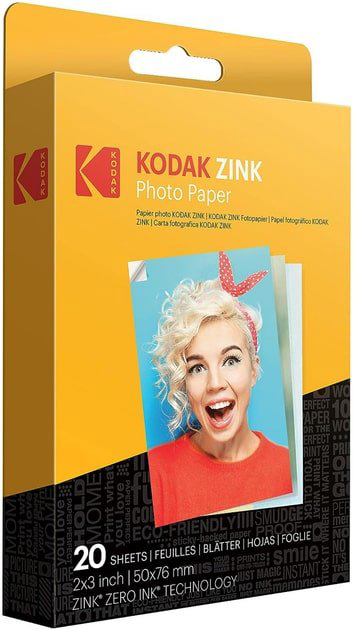 Kodak ZINK 20 бумага, 4R, 20 шт, глянцевое покрытие купить,NaN
