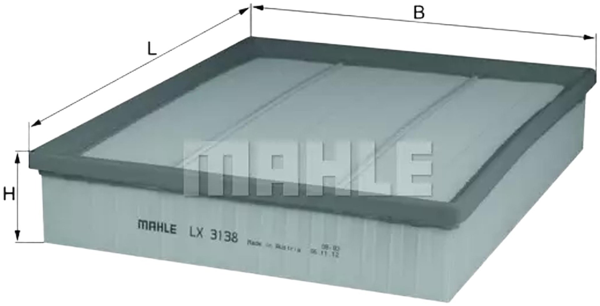 MAHLE воздушный фильтр LX3138 купить,NaN