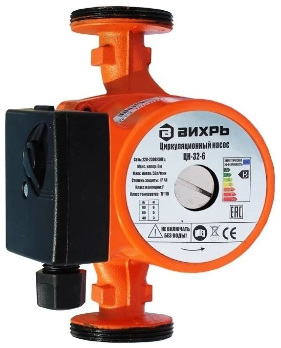 Циркуляционный насос ВИХРЬ ЦН-32-6 ПРОФ купить,NaN