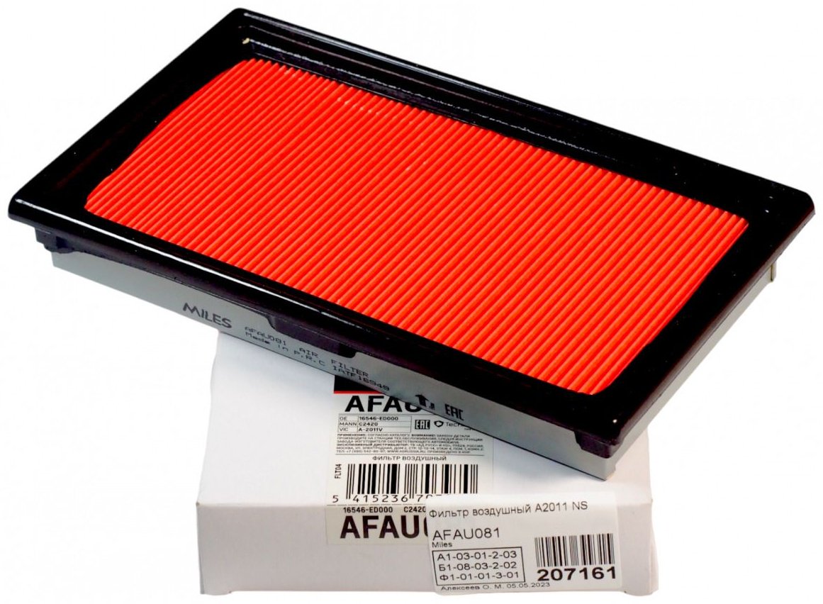 MILES воздушный фильтр AFAU081 купить,NaN
