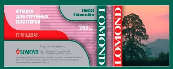 Lomond 1204022 бумага, A0, 1 листов, глянцевое покрытие
