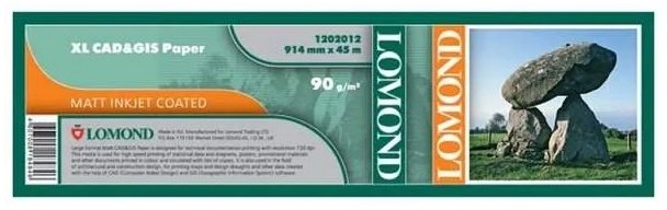 Lomond 1202012 бумага, A0&#43;, 1 шт, матовое покрытие