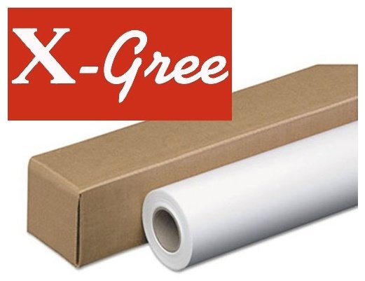 X-GREE 53W180*24*30 бумага, A0, 1 шт, глянцевое покрытие