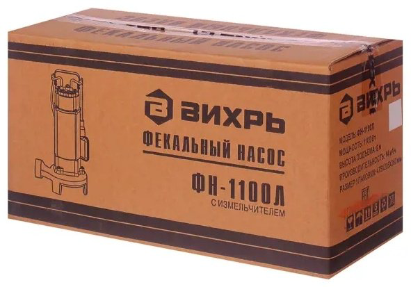Насос погружной фекальный ВИХРЬ ФН-1100Л купить,NaN