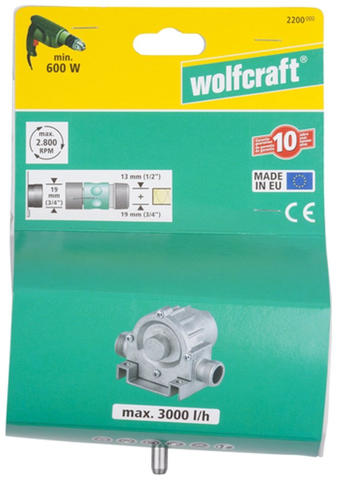 Насос поверхностный самовсасывающий Wolfcraft 2200000 купить,21500