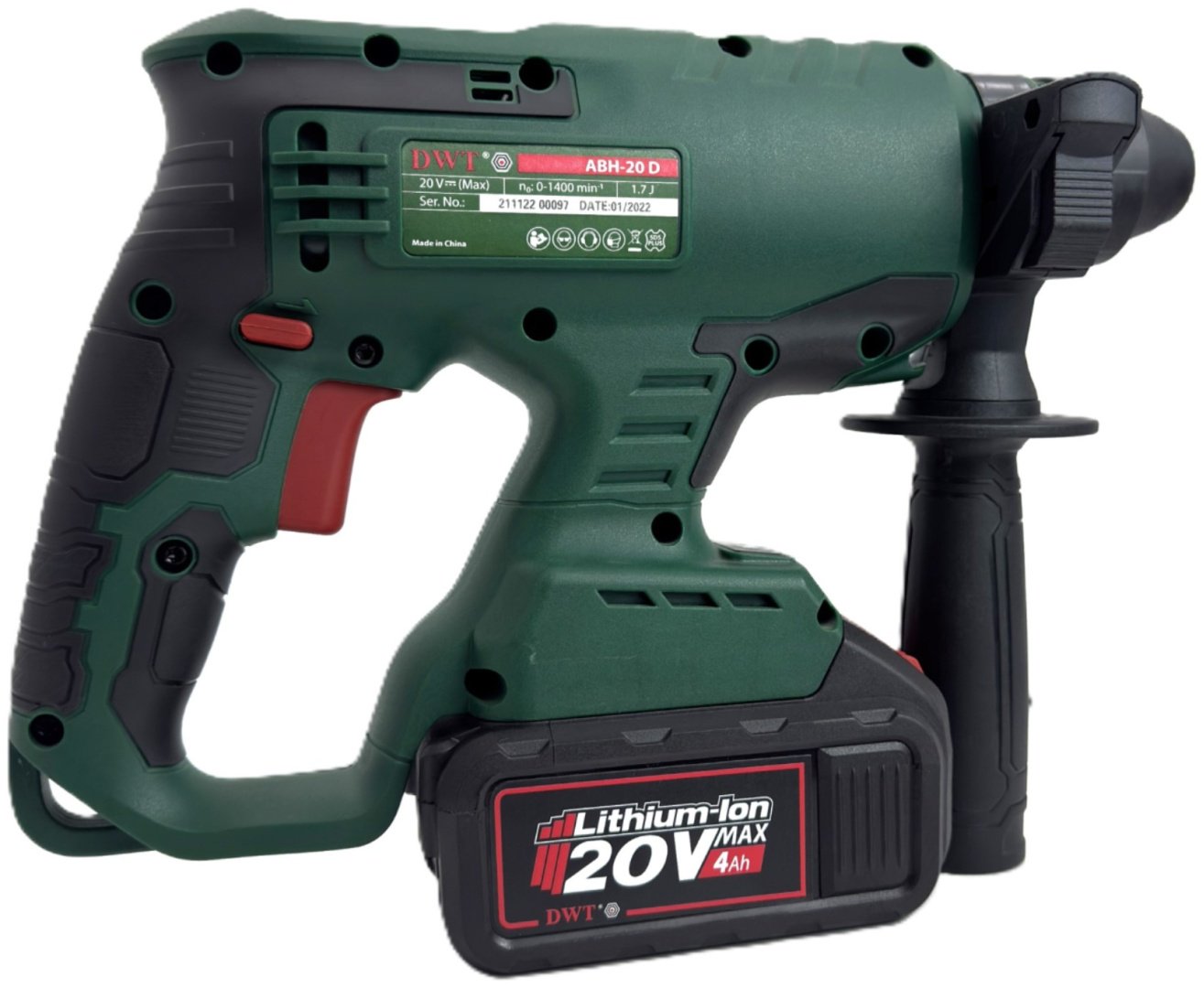 Перфоратор DWT ABH-20 D 1.7 Дж, SDS-Plus купить,0