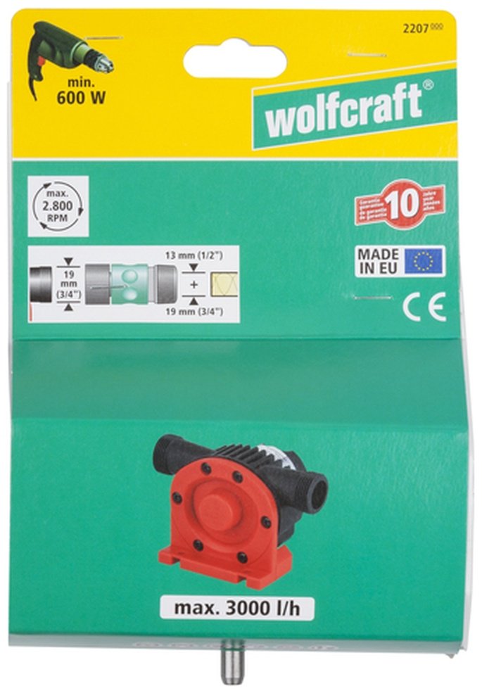 Насос поверхностный самовсасывающий Wolfcraft 2207000