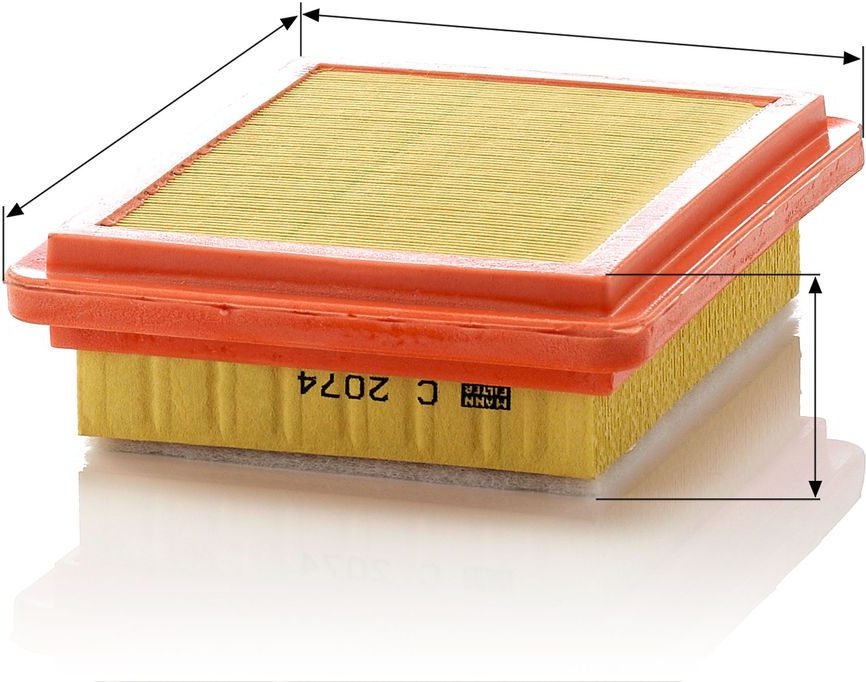 MANN-FILTER воздушный фильтр C 22 039