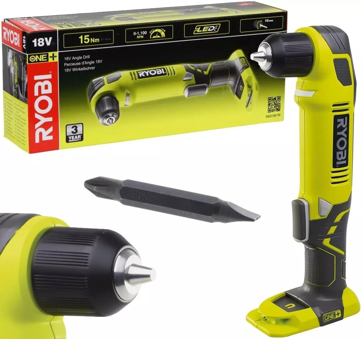 RYOBI дрель-шуруповерт RAD1801M 5133001166 18 В купить,NaN