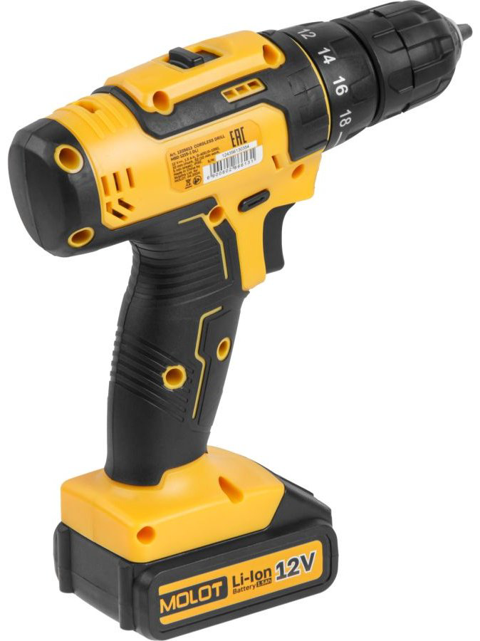 MOLOT дрель-шуруповерт MBD 1215-1 DLi (1335613) 12 В купить,NaN