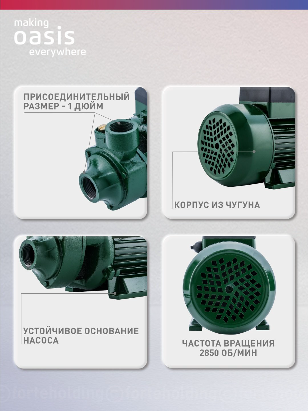 Насос поверхностный вихревой Oasis «making Oasis everywhere» P-750V купить,NaN