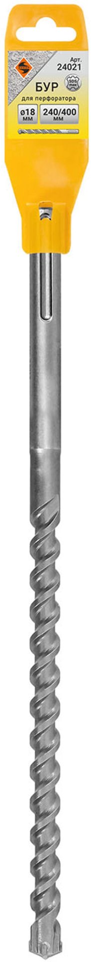 Бур SDS-max Энкор 24021, 18х400 мм, 1 шт