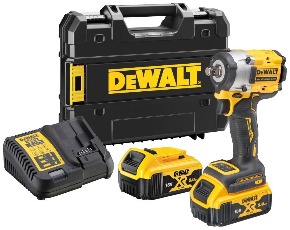 DeWALT гайковерт DCF921P2T(кейс, зарядное устройство, два аккумулятора) 18 В