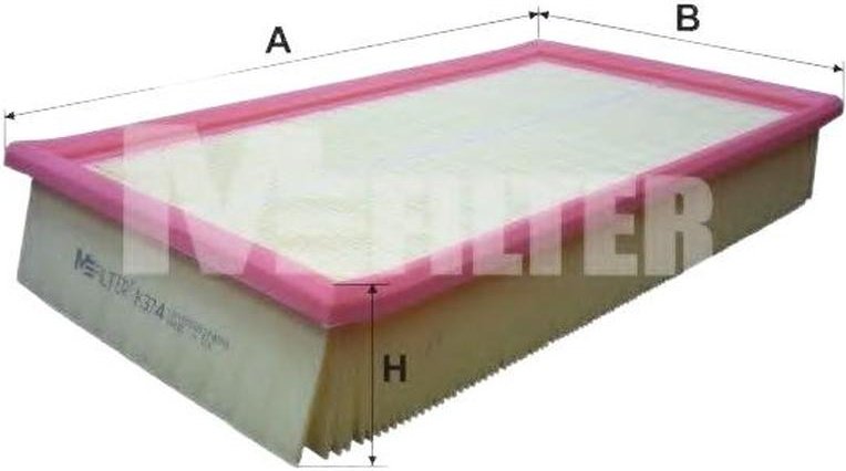 MFilter воздушный фильтр K 374 купить,NaN