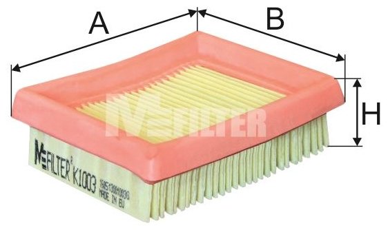 MFILTER Воздушный Фильтр K1003 купить,NaN
