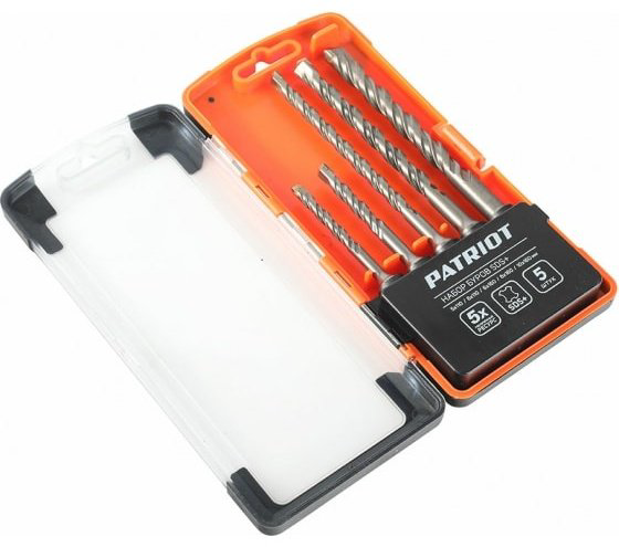 Набор буров SDS-plus Patriot 815010101, 5 шт