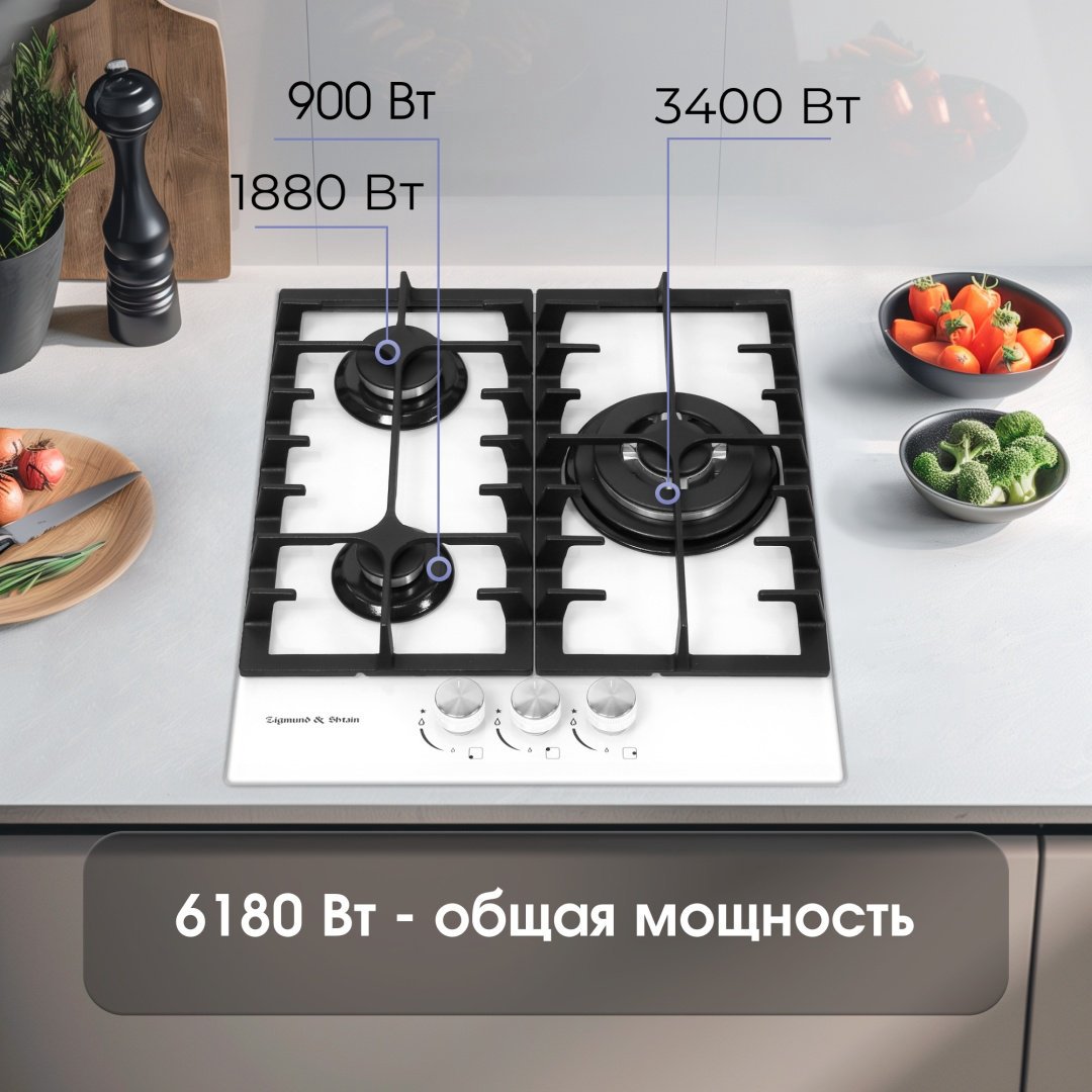 Варочная поверхность Zigmund &amp; Shtain M 23.4 W белый купить,NaN
