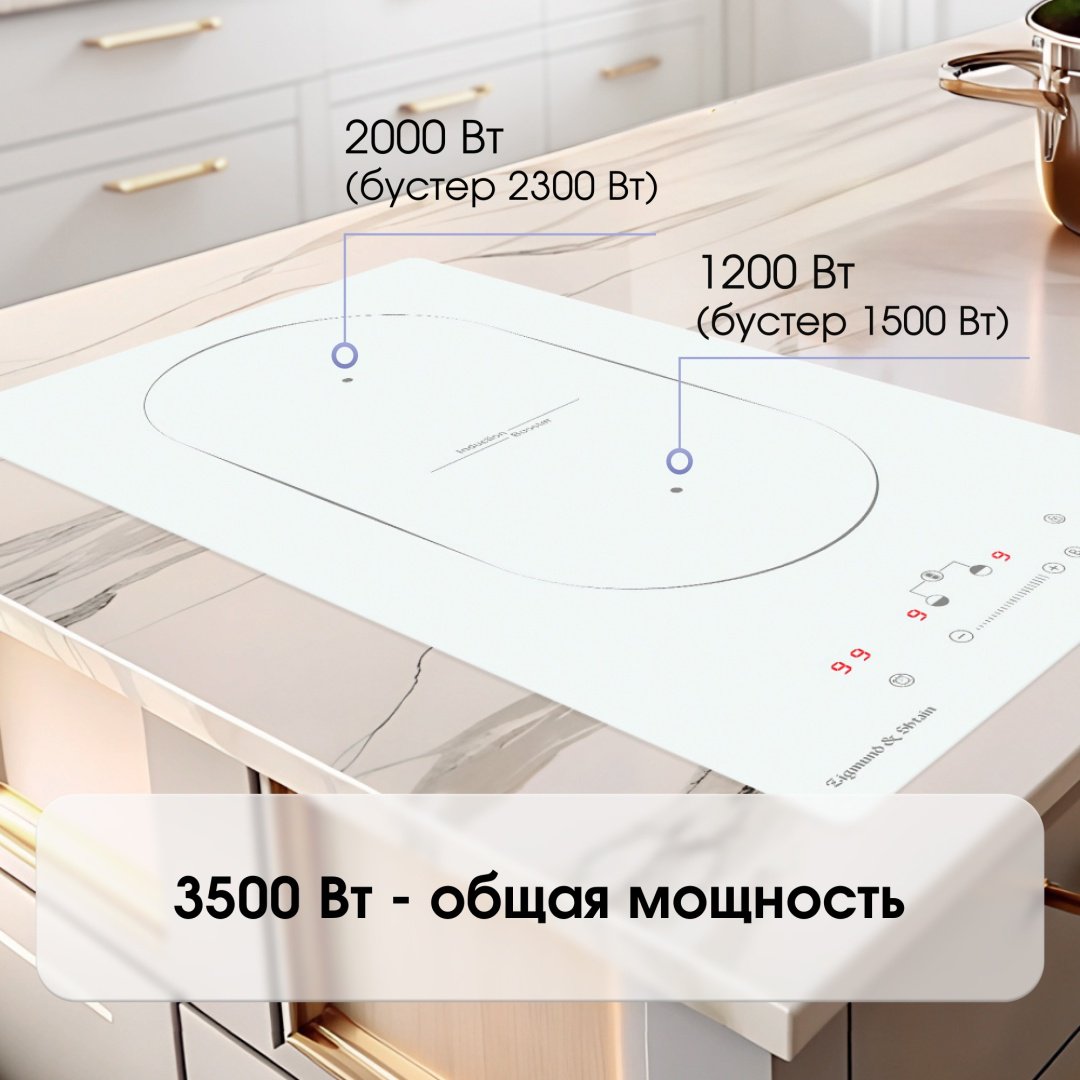 Варочная поверхность Zigmund & Shtain CI 29.3 W белый - ForteMarket Варочная поверхность Zigmund & Shtain CI 29.3 W белый купить,0
