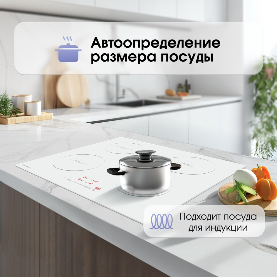 Варочная поверхность Zigmund &amp; Shtain CI 35.6 W белый купить,NaN