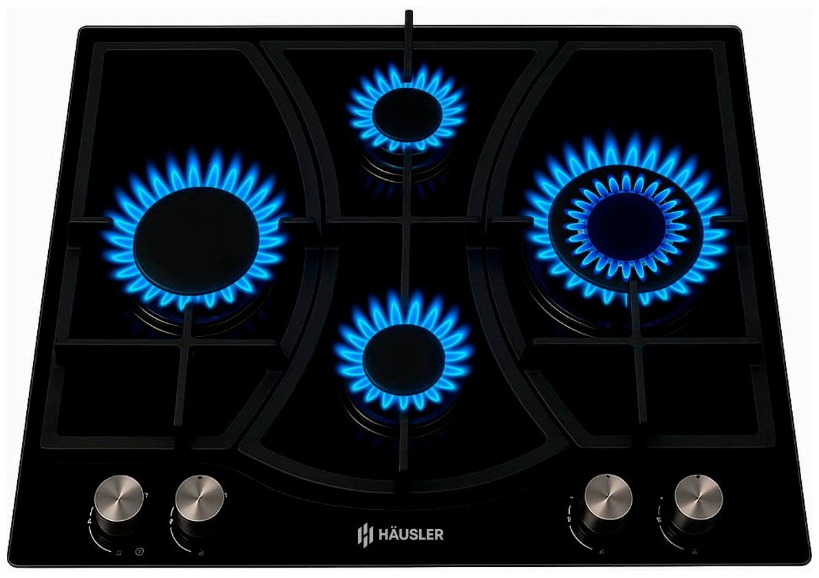 Варочная поверхность HAUSLER HLS-60BL4B черный